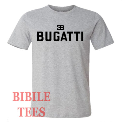 Bugatti Car Men's Grey Size S to 5XL