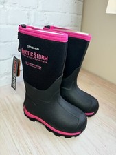 Dryshod Kids Arctic Storm Winter Boot U.S. Kids size 10, black/pink 