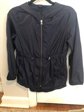 Gap Girls Hooded Navy Windbreaker Size 8
