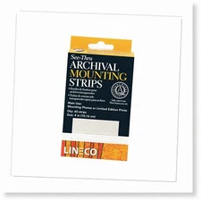 Archival Mounting Strips - Acid-Free, See-Through, 4 Inches. Sturdy, Safe, Conse