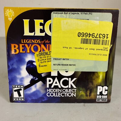 Best of Legends, 10 Pack Hidden Object Collection (PC) NEW SEALED 3B