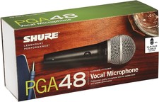 Shure Pga48-xlr Handheld Vocal Microphone W/ 15 Ft Xlr Cable