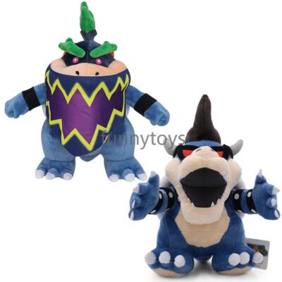 Super Mario Bros Wonder Plush Toys 11''  Dark Bowser Jr. Soft Stuffed Doll Gift