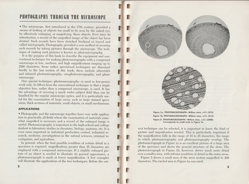 Kodak Photography Through the Microscope Booklet 1952 1st Printing, VG condition - Picture 4 of 6