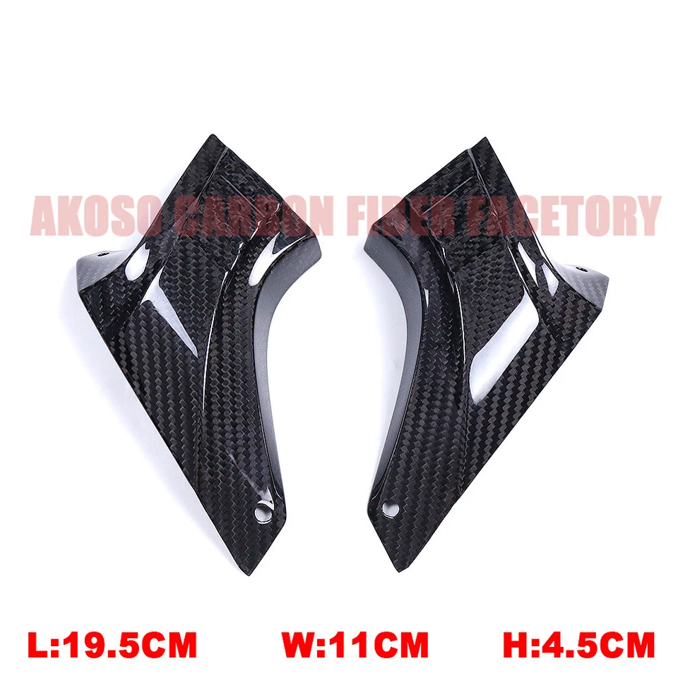 Radiador de conducto de refrigeración por aire de freno pinza delantera universal de fibra de carbono para Yamaha Foto 4 de 4