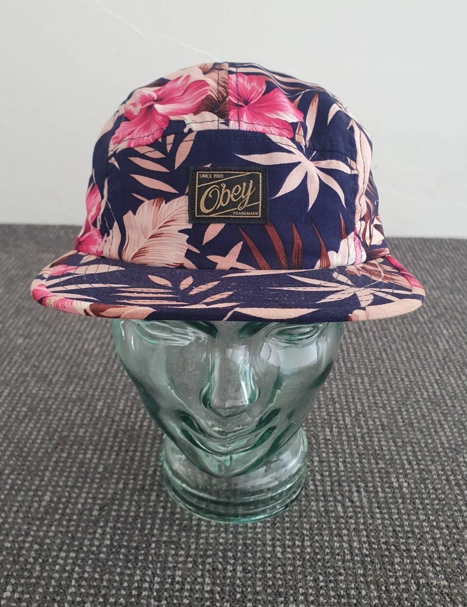 ?️OBEY SUPREME 5 PANEL CAP HAT OSFM aw84 wotherspoon HAWAIIAN skate rap