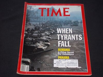 1990 JANUARY 8 TIME MAGAZINE - WHEN TYRANTS FALL COVER - L 12704