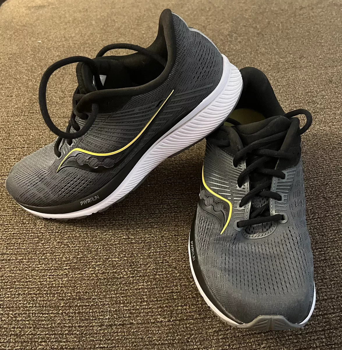 Saucony Guide 14 Mens Size 8.5 Gray Running Shoes Lace Up Athletics Sneakers