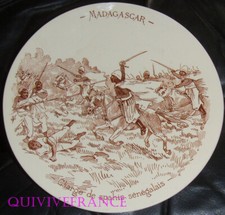 ASS102 - Madagascar Plate - Charge Of Senegalese Spahis - Sarreguemines