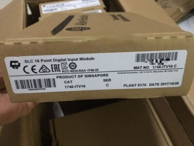 New Factory Sealed AB 1746-ITV16 SER C SLC 500 16 point Input Module 1746ITV16