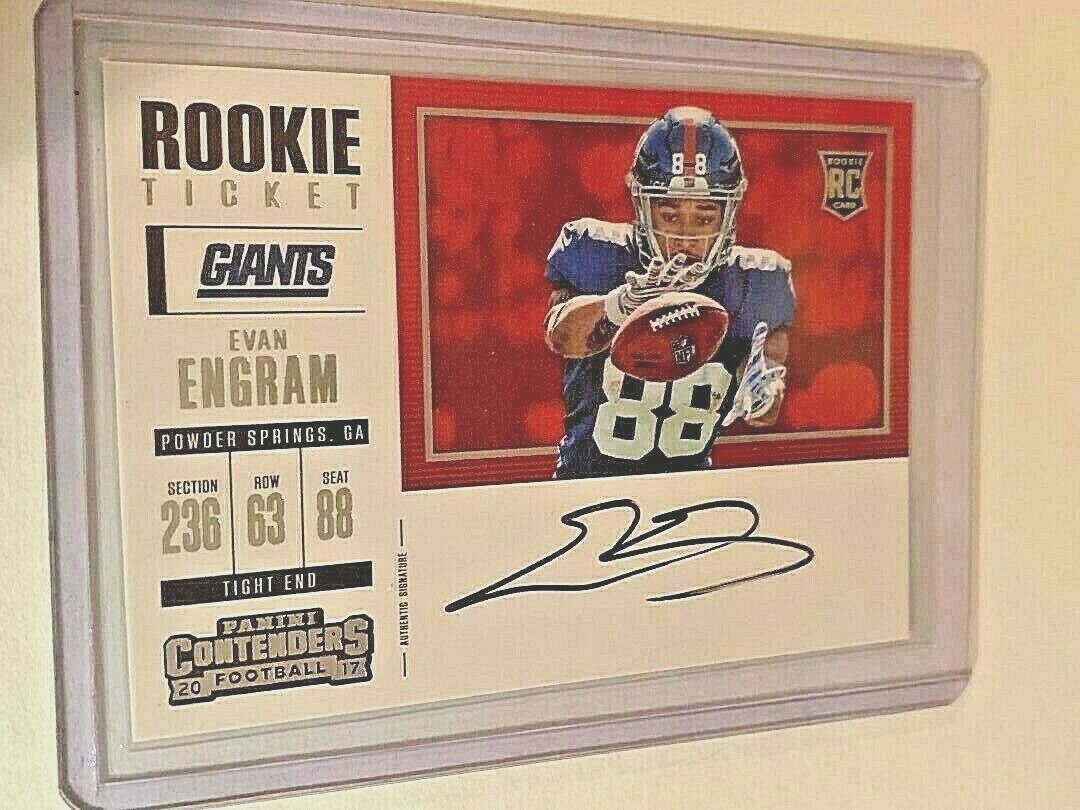 2017 Variation Contenders Evan Engram Auto SP Rookie Ticket NY Giants