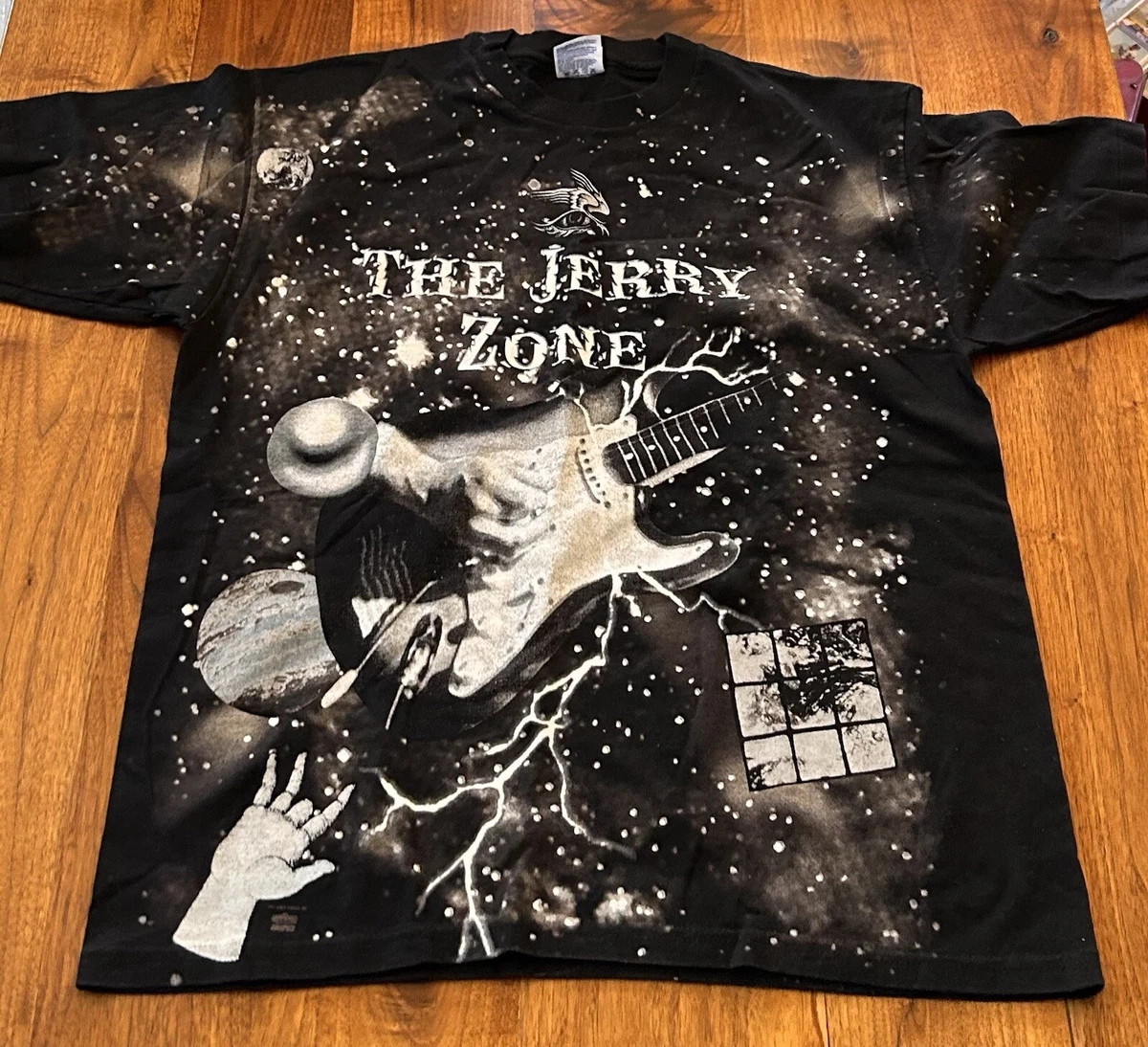 T-shirt Vintage Hard Rock Cafe 1993 Jerry Garcia - Taille L - Occasion Avec Traces D'âge