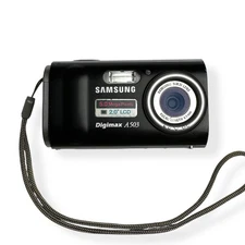 Samsung Digimax A503 Digital Camera Black 5MP  *For Parts / Untested