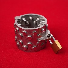 Metal Stainless Penis Cock Ring Ball Stretcher Delay Hard Time Restraints Toys