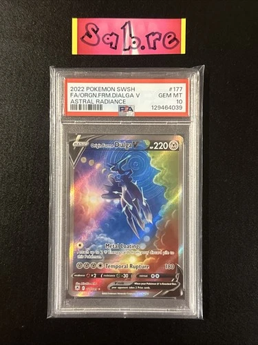 PSA 10 Origin Forme Dialga V Alt Art SWSH Astral Radiance 177/189 Pokémon Card