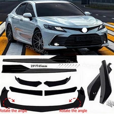 Front Bumper Lip Chin Spoiler Body Kit Splitter Side Skirt For Toyota Camry S