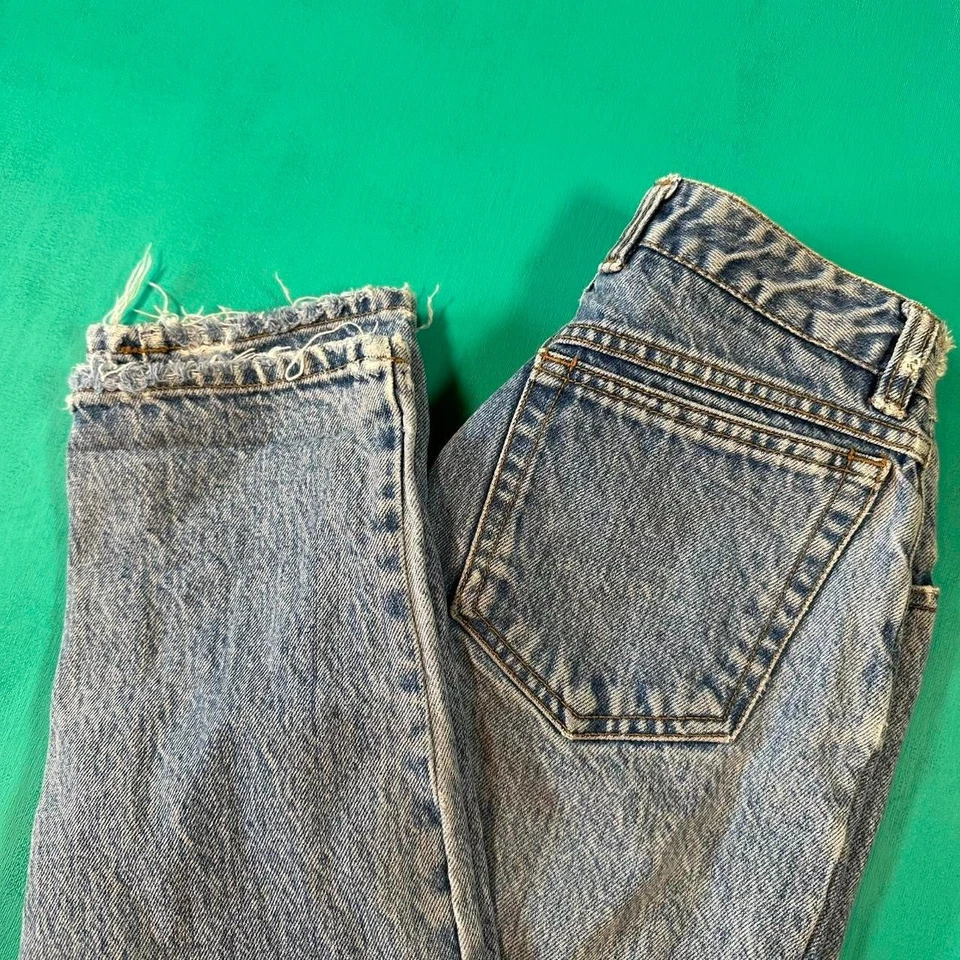 Jeans de mezclilla PePe lavado ácido vintage años 80 cintura alta lavado ácido Foto 3 de 4