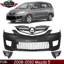 Front Bumper Cover Paintable Grille Assembly Kit For 2008-2010 Mazda 5 Front Bumper Cover Paintable Grille Assembly Kit For 2008-2010 Mazda 5