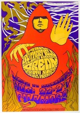 PAUL BUTTERFIELD BLUES BAND – ACE OF CUPS – AFFICHE PSYCHÉDÉLIQUE ROCK VINTAGE