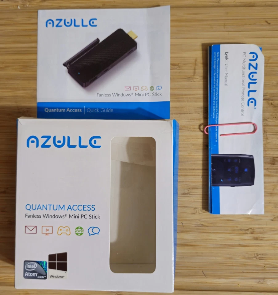Azulle Quantum Access Fanless Windows 10 Mini PC Stick 2GB Ram 32 Gb with remote - Image 3 of 4