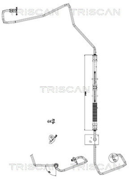 Triscan Hydraulikschlauch Lenkung 8516 16028 FüR Ford Fiesta 5 Van Tdci-image