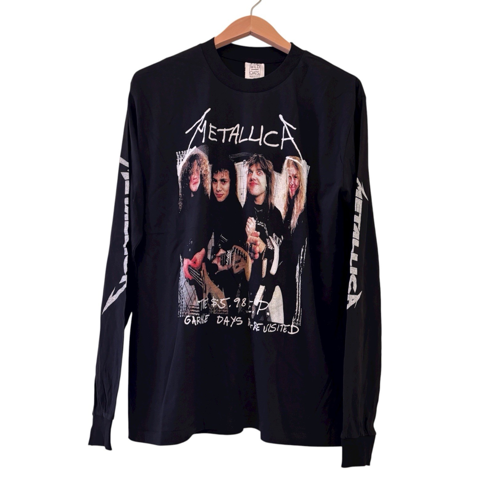 Vtg Metallica Garage Days Re Re-Visited Rare Long Sleeve Shirt Modern XL Reprint
