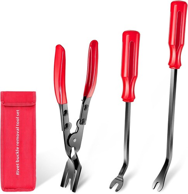 #ad 3 Pcs Clip Remover Tool Clip Pliers Set Fastener Removal Tool Auto Trim Remov $6.19
