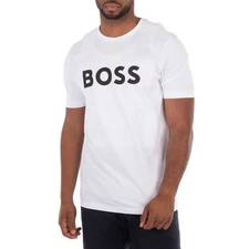Hugo Boss Logo Print Cotton-Jersey T-Shirt, Size X-Large
