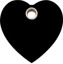 Heart | Plastic ID Tag \ FREE Shipping & Engraving