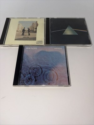 3 Cd Lot Pink Floyd - Dark Side of the Moon - Meddle - Wish You Were Here Tested