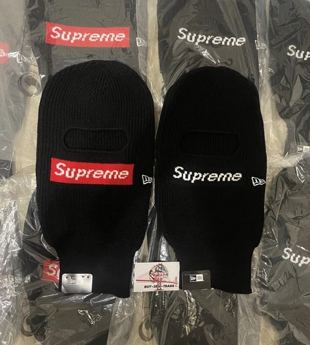 Supreme x New Era boîte logo cagoule / 100% authentique