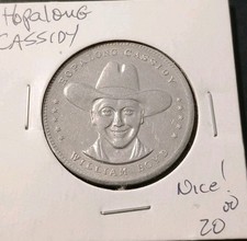 HOPALONG CASSIDY Good Luck from HOPPY Token William Boyd ( MT.#0109 )