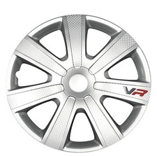 Wheel Trim For Vauxhall Frontera 15" Chromia Silver Carbon Hub Cover