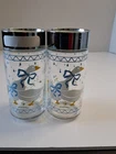 VINTAGE Anchor Hocking Salt and Pepper Shakers Farm Country Ducks  4 3/4" TALL