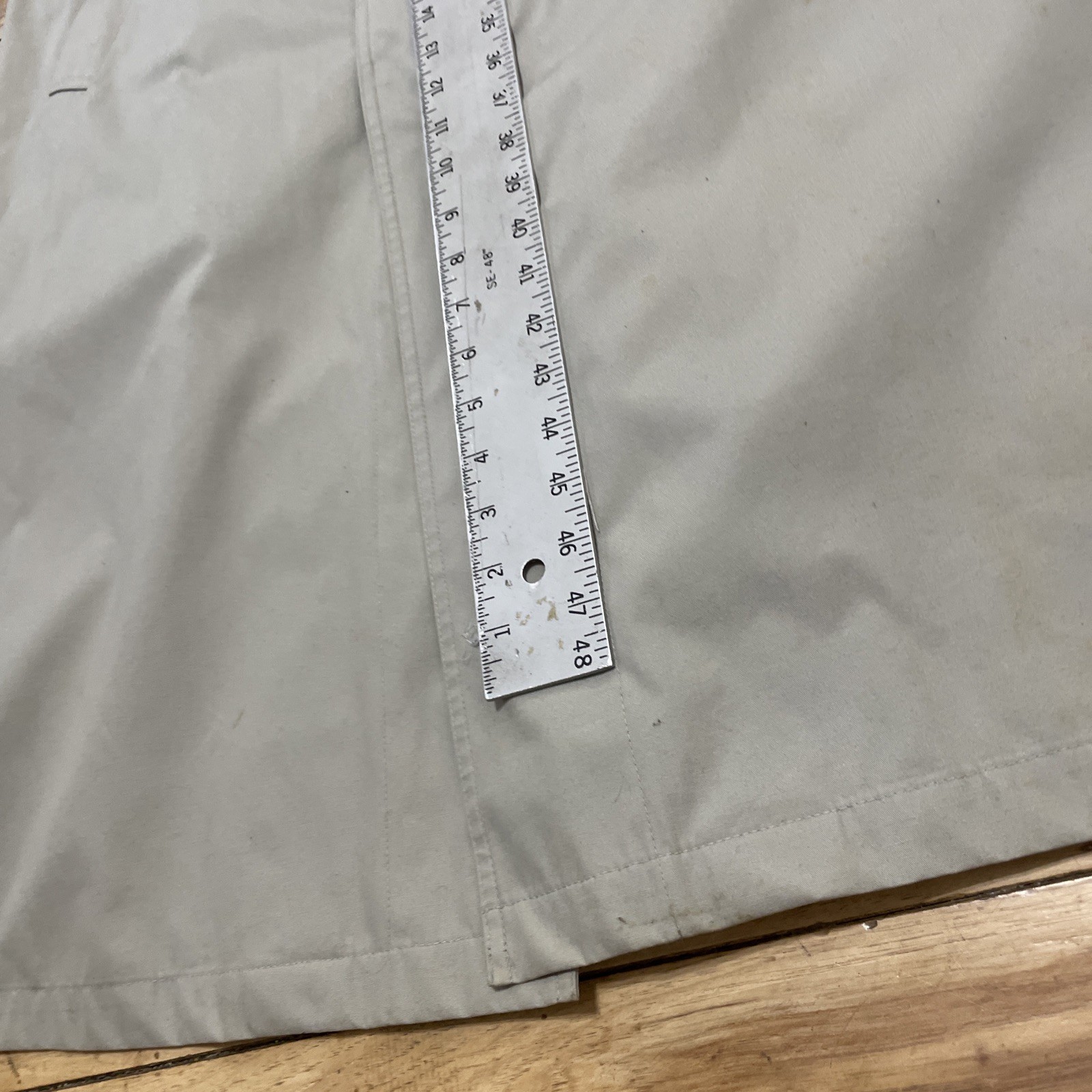 Towne London Fog Trench Coat Jacket Men 42 Reg Gray Zip Inner Lining Grunge 42R