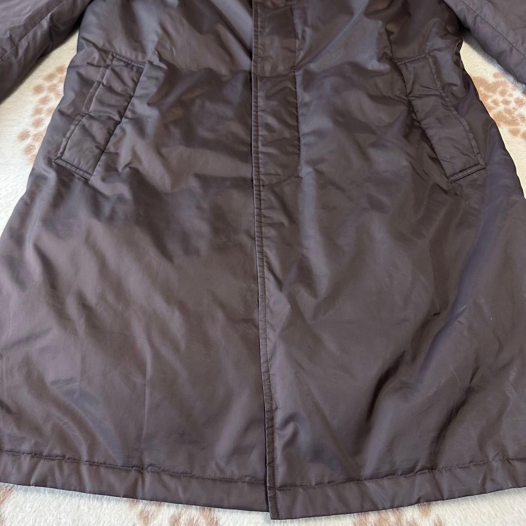 Burberry Black Label Down Coat Nova Check L Stainless Steel Collar Used thumbnail 4