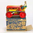 Marx Midget Climbing Tractor Wind-Up Toy with Box – Vintage 1940s-1950s