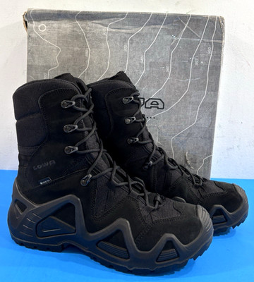 EUC 9.5 REG MEN'S LOWA ZEPHYR GTX HI TF BOOTS GORE-TEX BLACK 310532