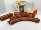 Vintage Fisher Price 1978 Lift & Load Railroad Track Freight Dock Flat Bed Truck