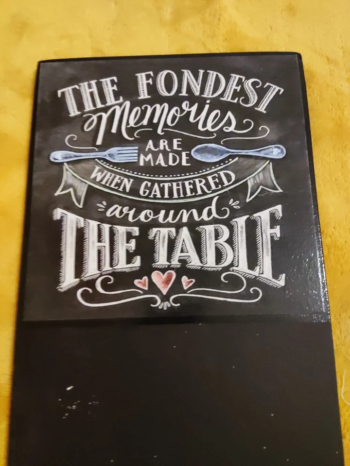 Chalkboard With Chalk Magnetic Stripe For The Chalk Pen Wall Mounted Or Leaning - Image 4 of 4