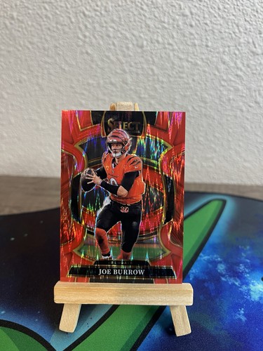 2025 Panini Select - Concourse Joe Burrow #57 Red Shock Prizm /249