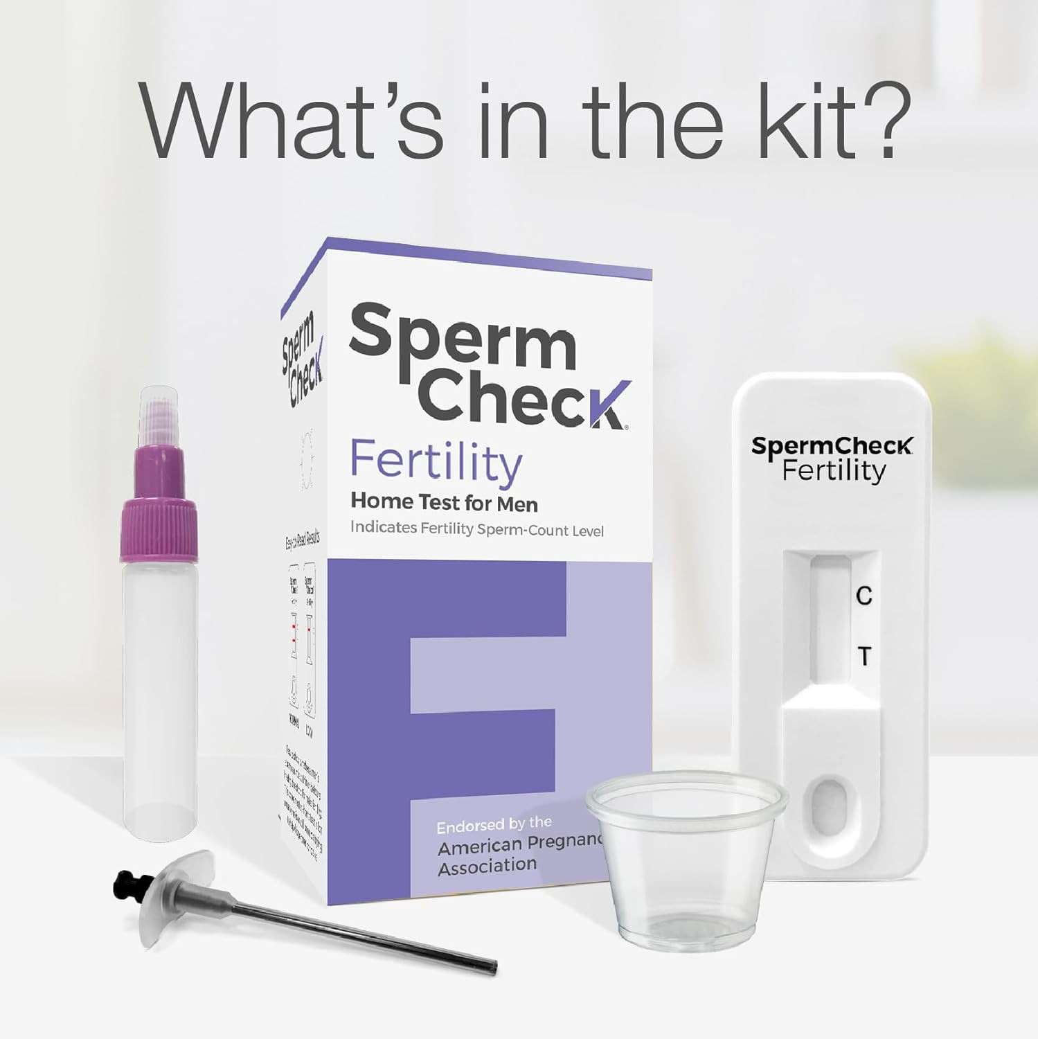 Fertility Sperm Count Test for Men, at Home Sperm Test, Easy to Read Results, ov