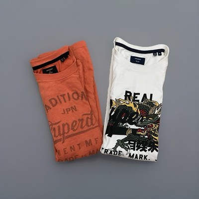 Two Superdry Japanese Graphic Men s T-Shirts (Size: M)