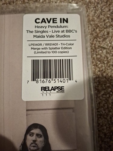 Cave In Heavy Pendulum Live At Maida Vale Tri-Colour Import Vinyl LP 100 Copies - Picture 3 of 8