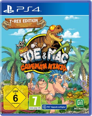 New Joe & Mac: Caveman Ninja - T-Rex Edition [PlayStation 4]