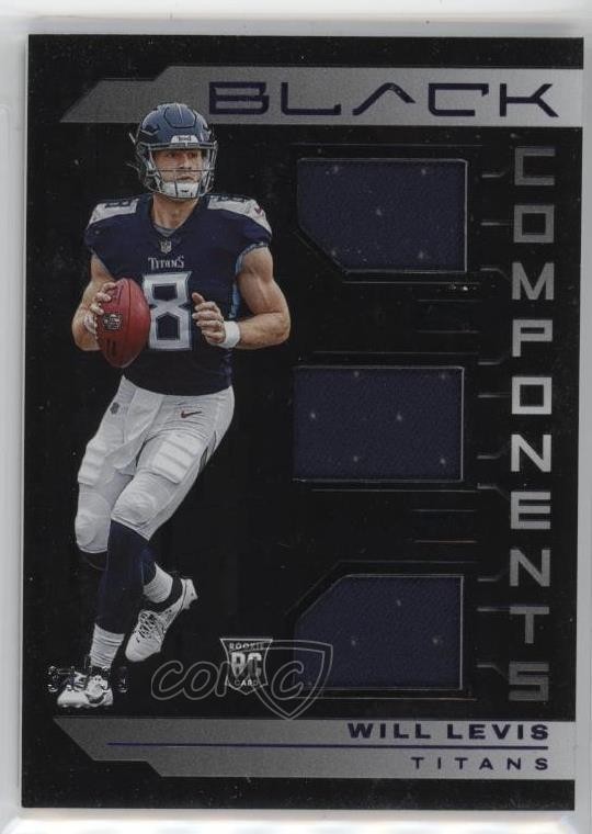Will Levis Panini Black Components Relics #COM6 Royal