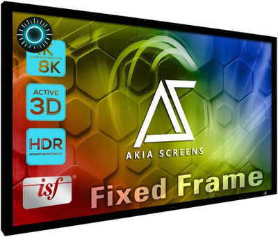 135'' Fixed Frame Projector Screen - 8K/4K Ultra HD for Home Theater NEW 