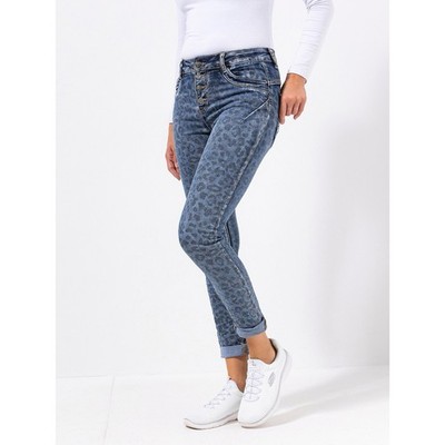 DINE 'N' DANCE Hose Jive 5-Pocket-Style Knopfleiste schmales Bein 36