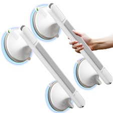 2 Pack Suction Cup Grab Bars for bathtubs and Showers Handles for Elderly Suc...