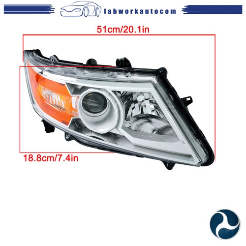 Chrome Housing For Honda Odyssey 2011-2017 Halogen Front Headlights Amber Pair - Picture 16 of 17